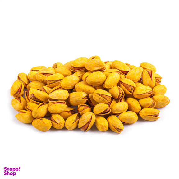 پسته احمدآقایی برشته دو آتشه زعفرانی بارجیل