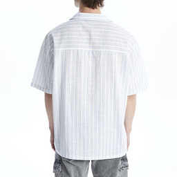 پیراهن آستین کوتاه یقه برگردان مردانه ال سی وایکیکی مدل سوپرا پوپلین