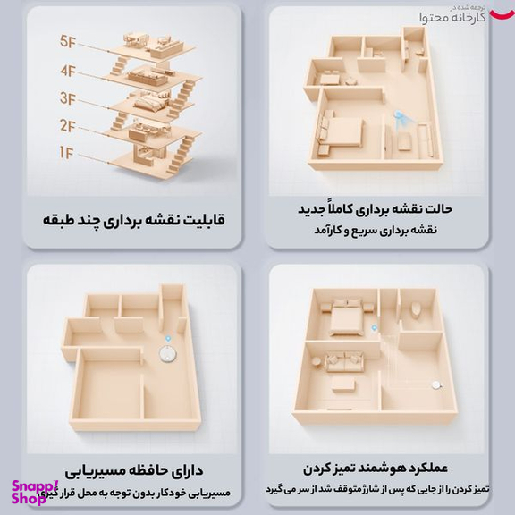 جاروبرقی شیائومی مدل mop 2 pro