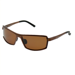 عینک آفتابی مردانه پلیس مدل POLICE S8812 رنگ قهوه ای
