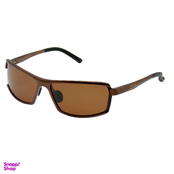 عینک آفتابی مردانه پلیس مدل POLICE S8812 رنگ قهوه ای