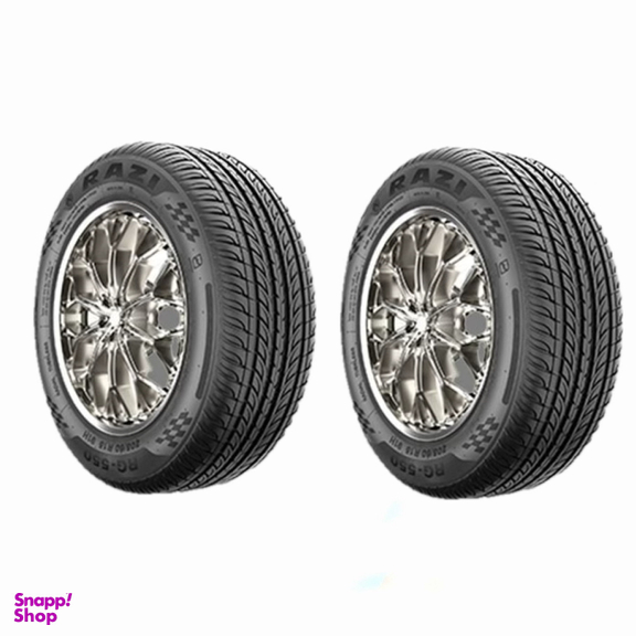 لاستیک خودرو رازی مدل RG-550 سایز 195٫65٫15 بسته 2 عددی