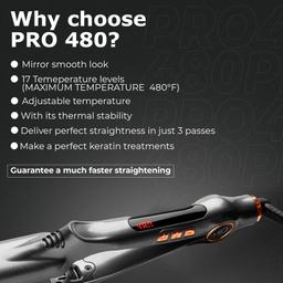 اتو و حالت دهنده مو ام کیو مدل pro 480 turbo led