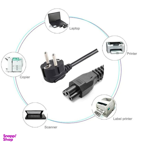 کابل برق سه پین لپ تاپ گیگافلکس مدل DT-550 طول 1.5 متر