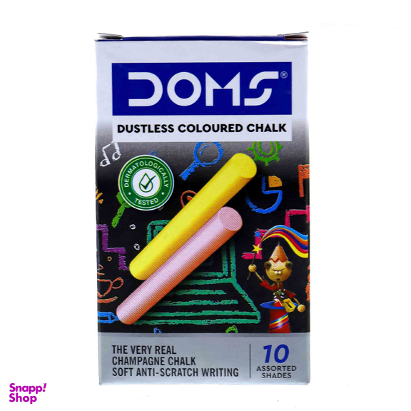 گچ رنگی 10 عددی بدون گرد دامس