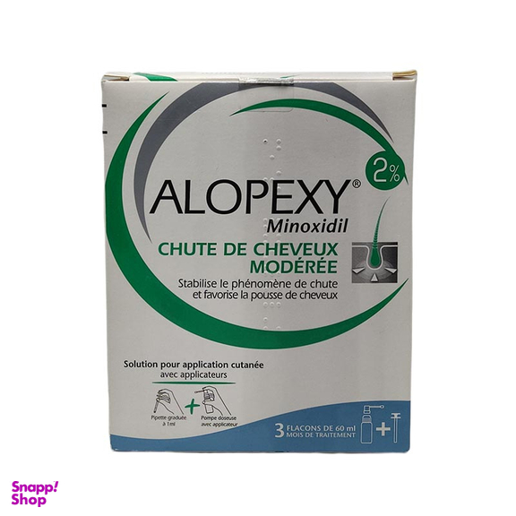 محلول رشد مو مدل Alopexy 2٪ بسته 3 عددی