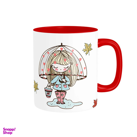 ماگ شادیت طرح دختر پاییزی کد 116