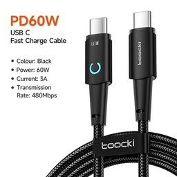 کابل تبدیل USB-C توکی مدل TQ-X02 طول 1 متر