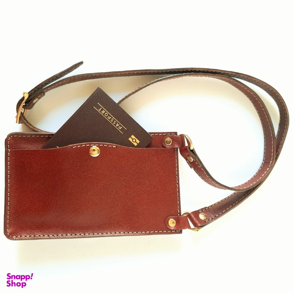 کیف کراس بادی چرم دست دوز مدل آریلا