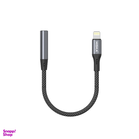 کابل تبدیل Lightning به AUX Jack 3.5mm هیسکا مدل W48 طول 12 سانتی‌ متر