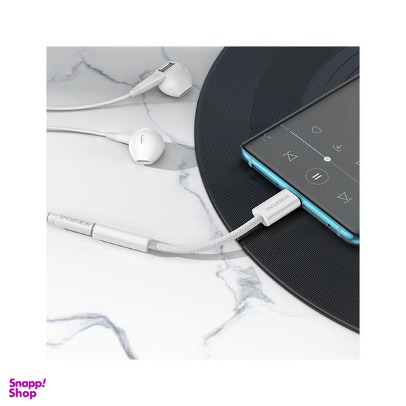 مبدل AUX OTG به USB-C بروفون مدل BV15
