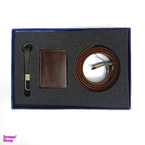 ست هدیه مردانه مدل SH-006 رنگ قهوه ای