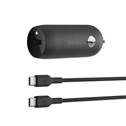 شارژر فندکی موبایل بلکین مدل BoostCharge 30W USB-C+ به همراه کابل USB-C