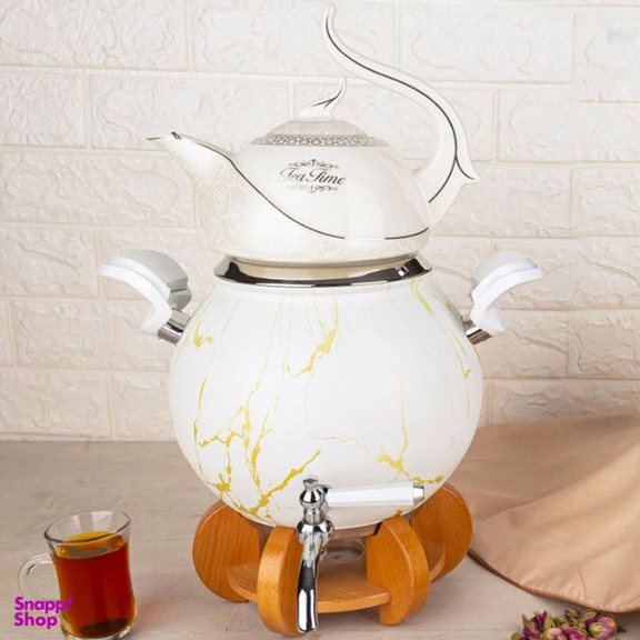 ست کتری و قوری کروپ ست مدل کیانا ماربل کد 701M