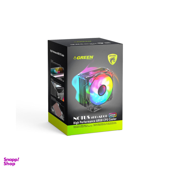خنک کننده پردازنده گرین مدل Notus 400-ARGB
