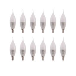 لامپ ال ای دی 7 وات افراتاب مدل AF-TC37-7W پایه E14 بسته 12 عددی