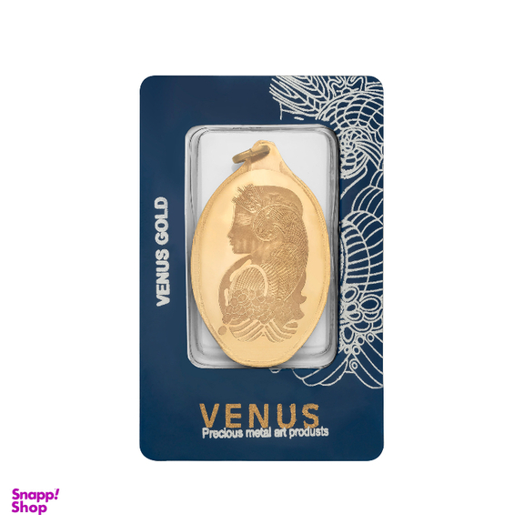 شمش طلا 18 عیار ونوس مدل نیک شمش طرح ونوس رنگ سرمه ای