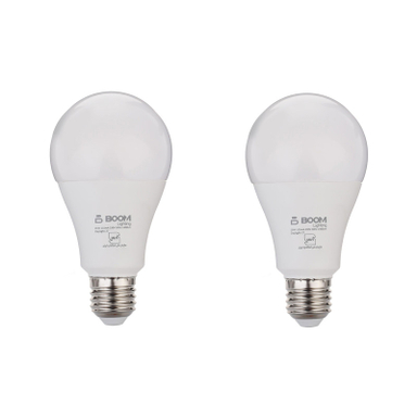 لامپ ال ای دی 15 وات بوم لایتینگ مدل حبابی پایه E27 بسته دو عددی