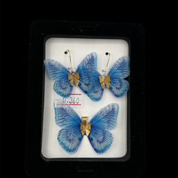 نیم ست طلا 18 عیار دخترانه وی وی گلد گالری مدل پروانه ای 6061