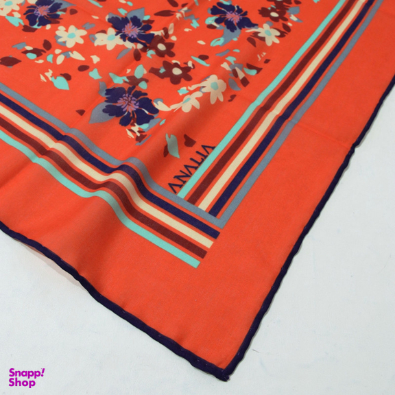 روسری زنانه آنالیا مدل نخی خنک تابستانی طرح گل ریز کد ana-5026