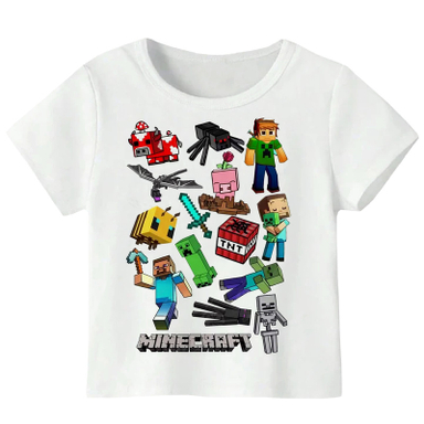 تیشرت آستین کوتاه پسرانه مدل ماینکرفت WS 52