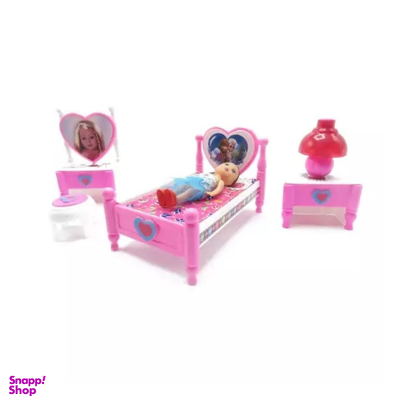 اسباب بازی سرویس اتاق خواب عروسک کد 3678