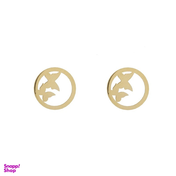 گوشواره میخی طلا 18 عیار زنانه وی وی گلد گالری مدل پروانه ای 0039