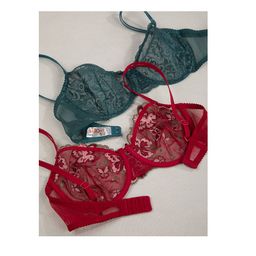 ست شورت و سوتین توری گلدوزی فنردار بارون کد 335 رنگ سفید