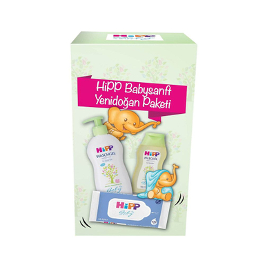 ست نوزادی هیپ شامپو سر و بدن ، روغن بچه و دستمال مرطوب