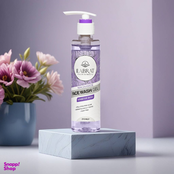 ژل شستشو صورت ایلابرت نیاسینامید حجم 210 میلی لیتر