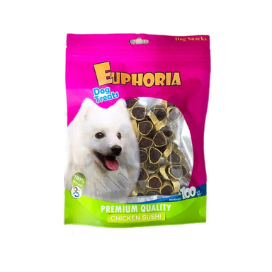 تشویقی سگ ایفوریا مدل سوشی مرغ کد 001 وزن 100 گرم