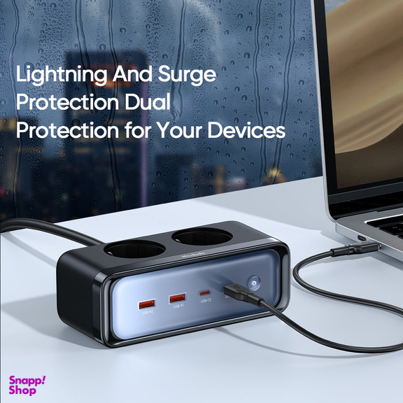 شارژر دیواری USB و محافظ برق مک دودو مدل CH-461