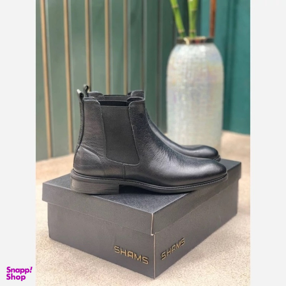 نیم بوت مردانه شمس مدل M8 رنگ مشکی