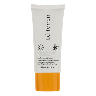 کرم ضد آفتاب بدون رنگ لافارر SPF 40 مدل PREGNANCY SAFE حجم 40 میلی لیتر