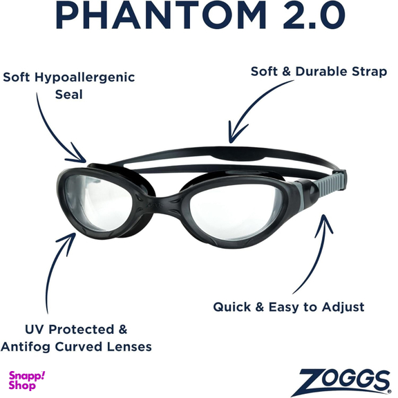 عینک شنا زاگز مدل Phantom