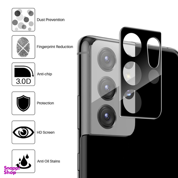 محافظ لنز دوربین اپیکوی مدل 3D مناسب برای گوشی موبایل سامسونگ Galaxy S21 Ultra