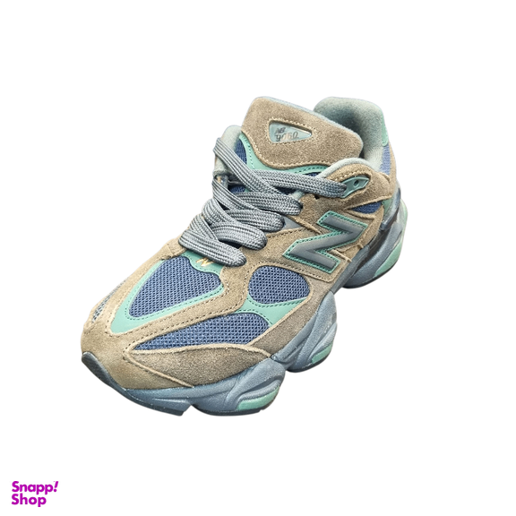 کفش ورزشی زنانه طرح نیوبالانس مدل 9060 کد 789 رنگ آبی بژ