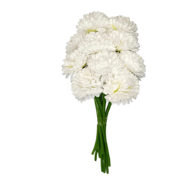 دسته گل مصنوعی مدل داوودی بسته 10 عددی