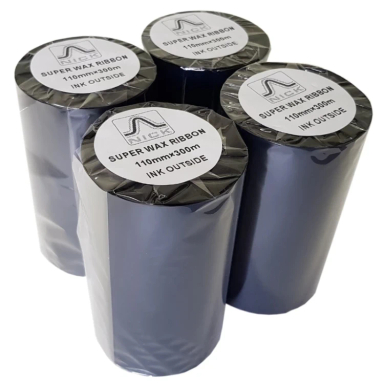 ریبون پرینتر لیبل زن نیک مدل wax 110×300m بسته 4 عددی