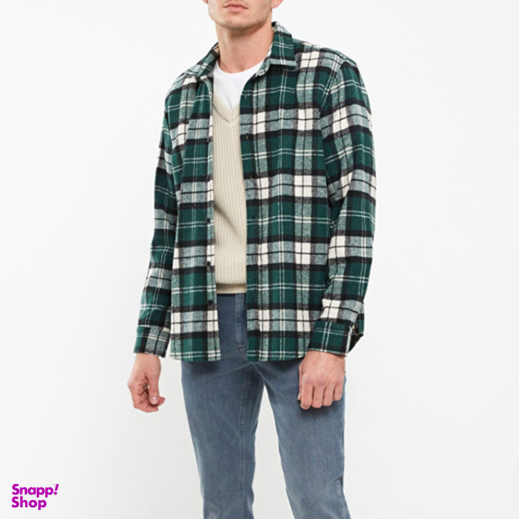 پیراهن آستین بلند مردانه ال سی وایکیکی مدل charpo0