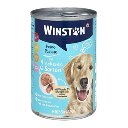 کنسرو غذای سگ وینستون  طعم گوشت شکاری Winston Game وزن 400 گرم