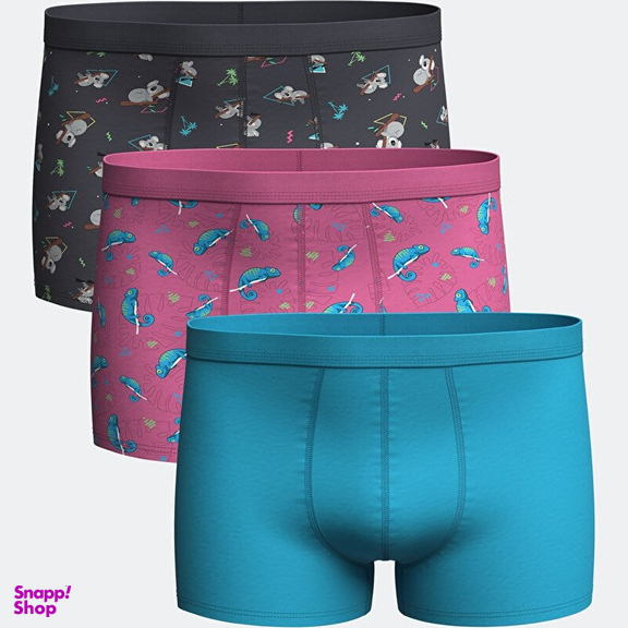 شورت پادار مردانه ال سی وایکیکی مدل S55099Z8 بسته 3 عددی