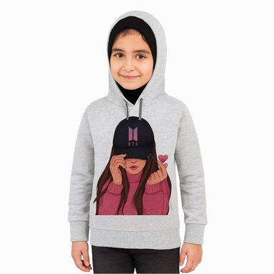 هودی دخترانه مدل دختر کلاهدار A234