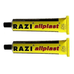 چسب همه کاره رازی مدل Allplast حجم 50 میلی لیتر بسته 2 عددی