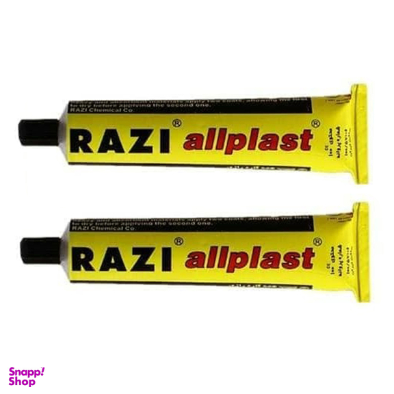چسب همه کاره رازی مدل Allplast حجم 50 میلی لیتر بسته 2 عددی
