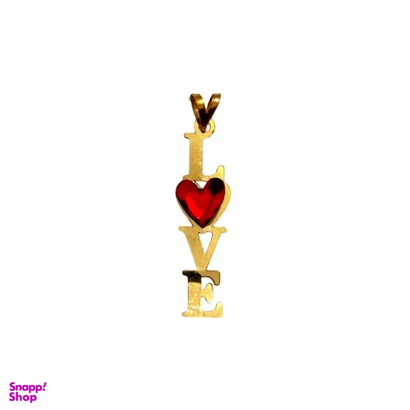 پلاک گردنبند طلا 18 عیار زنانه طرح لاو Love کد 1832