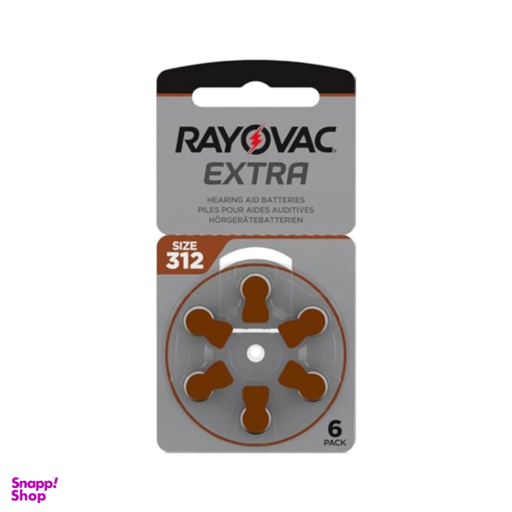 باتری سمعک ریوواک سایز 312 بسته 6 عددی