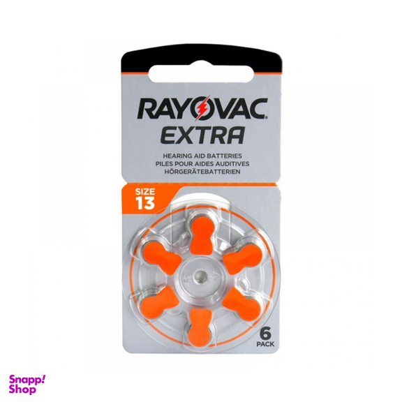 باتری سمعک ریوواک سایز 13 بسته 6 عددی