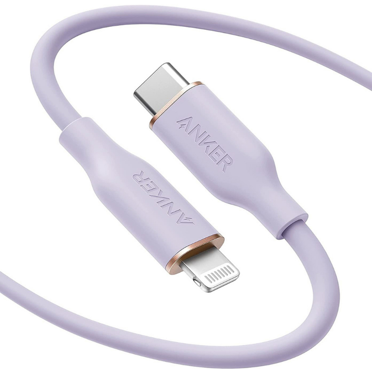 کابل دیتا Lightning به Type-C انکر مدل PowerLine III Flow طول 1.8 متر