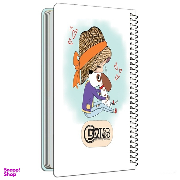 دفترچه یادداشت سیمی 100 برگ دارکوب مدل عروسکی کد 119/1